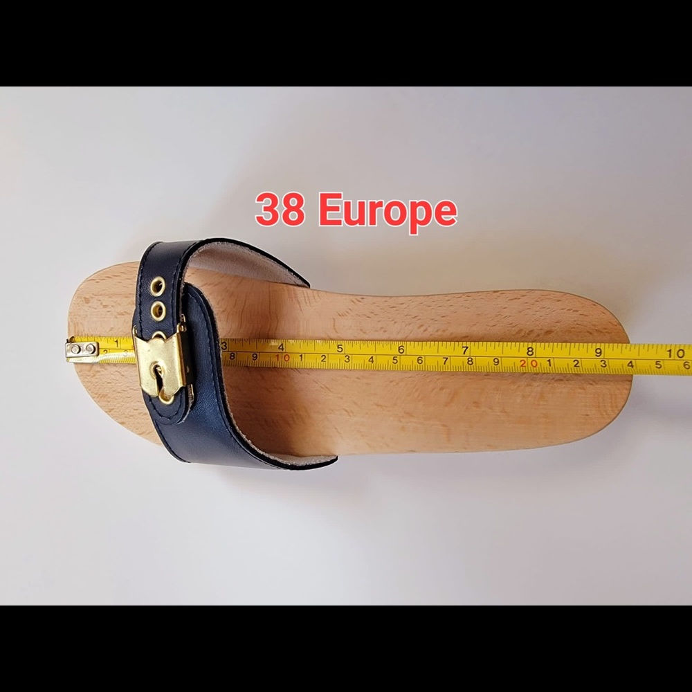 Dr Scholls style wooden clogs - Picture 11 of 16